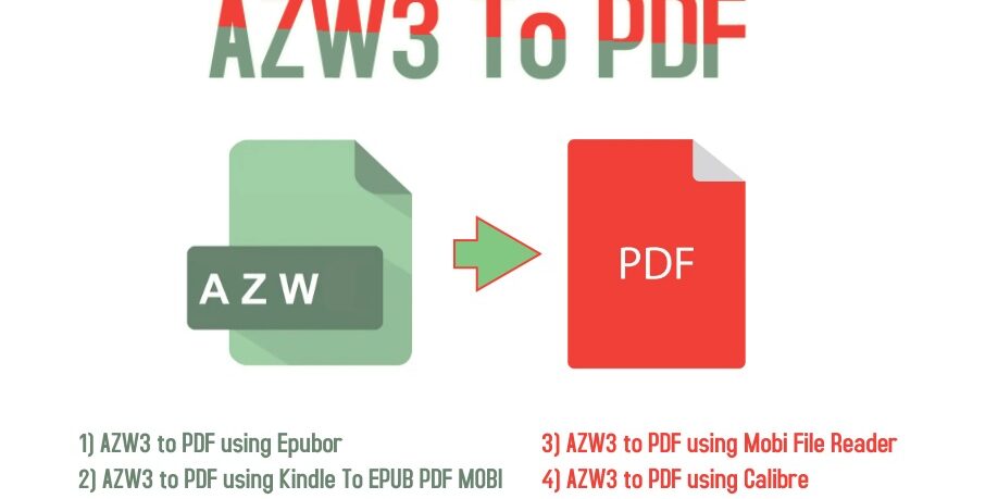 How To Convert AZW3 To PDF Format